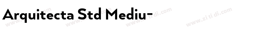 Arquitecta Std Mediu字体转换